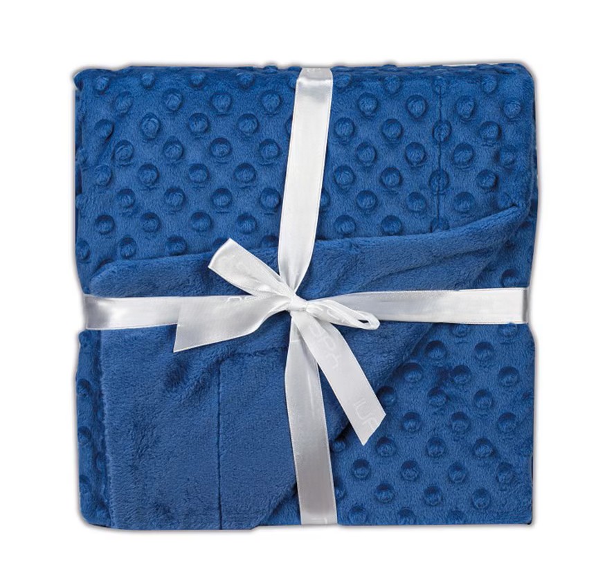 Coffret plaid + doudou (Bleu roi) – Image 2