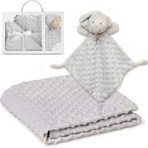 Coffret plaid + doudou (Gris)
