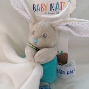 Lapin bleu "POUPI" Baby Nat