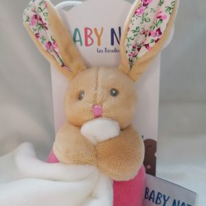 Doudou lapin personnalisé avec prénom brodé - WebiDesign