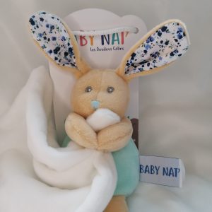 Lapin Vert d'eau "POUPI" Baby Nat
