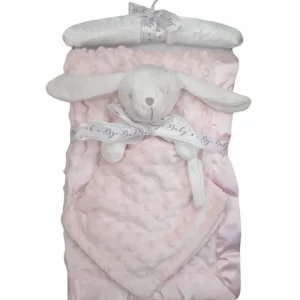 Doudou lapin rose